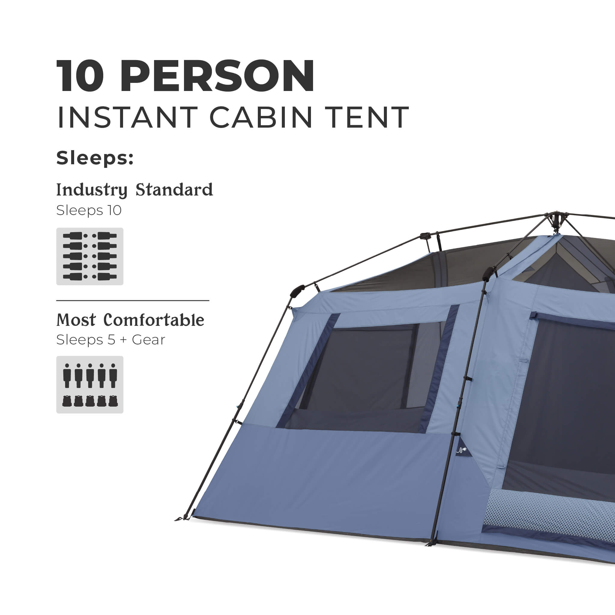 10 Person Instant Cabin Tent - Image 6