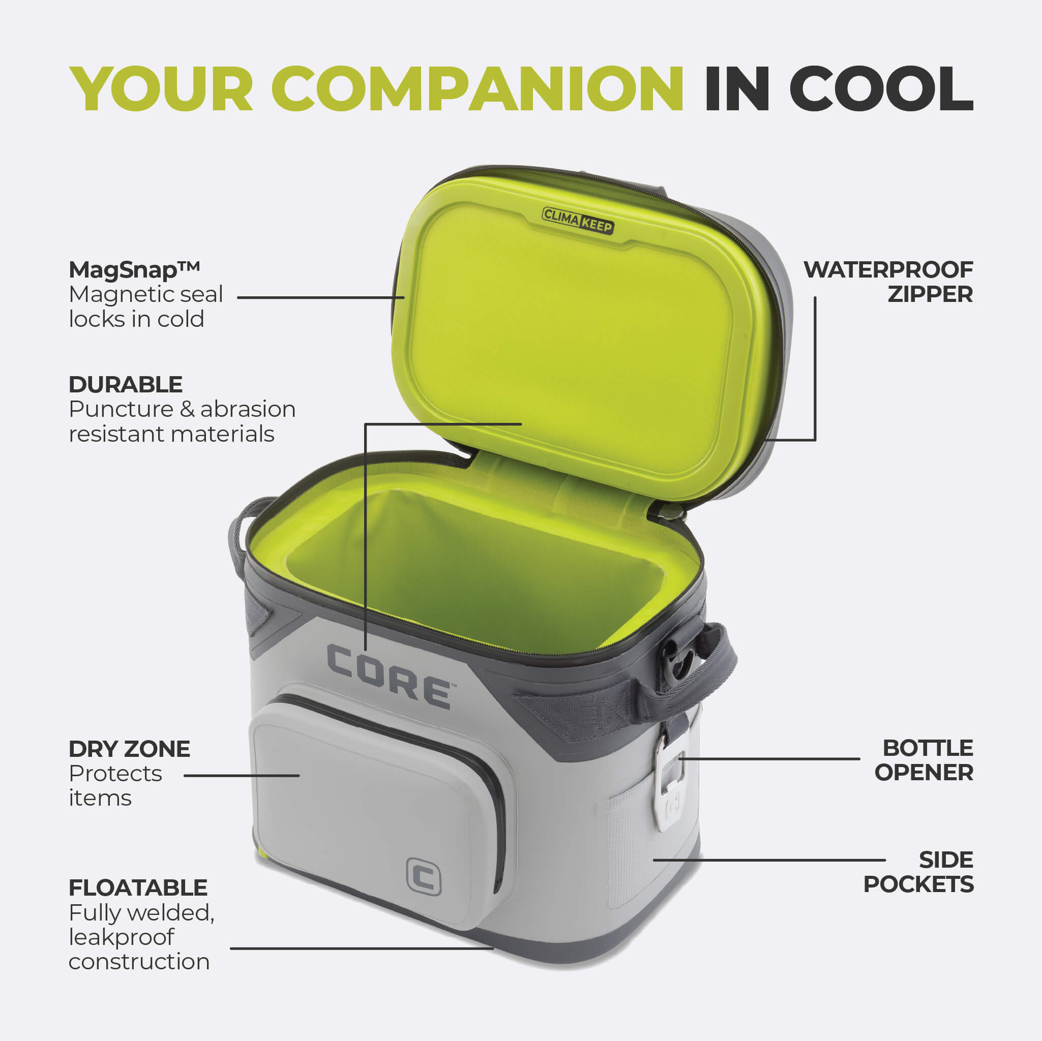 CLIMAKEEP 12 Can Magnetic Soft Cooler - Image 24