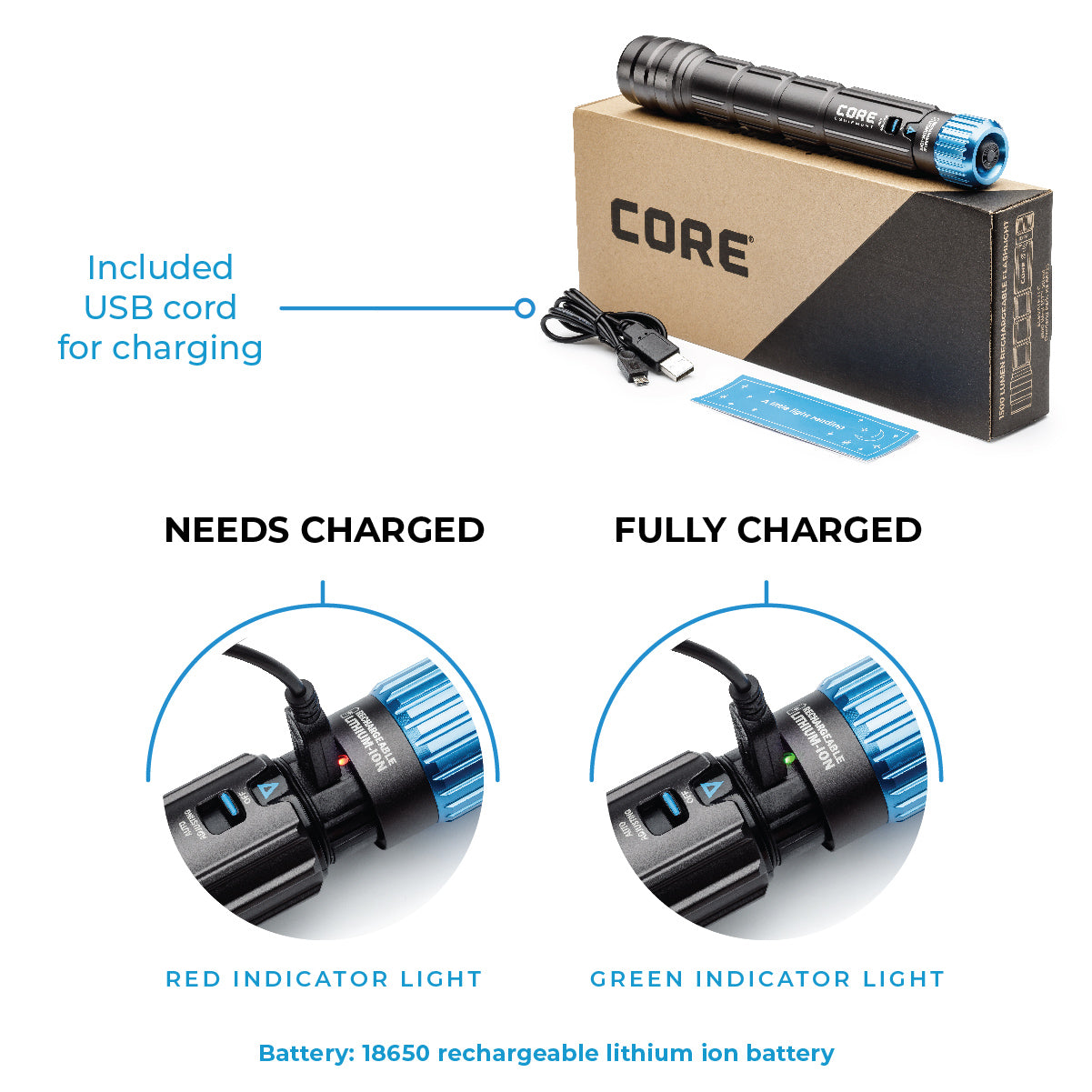 1500 Lumen Rechargeable Flashlight with Auto-Brightness - Image 8