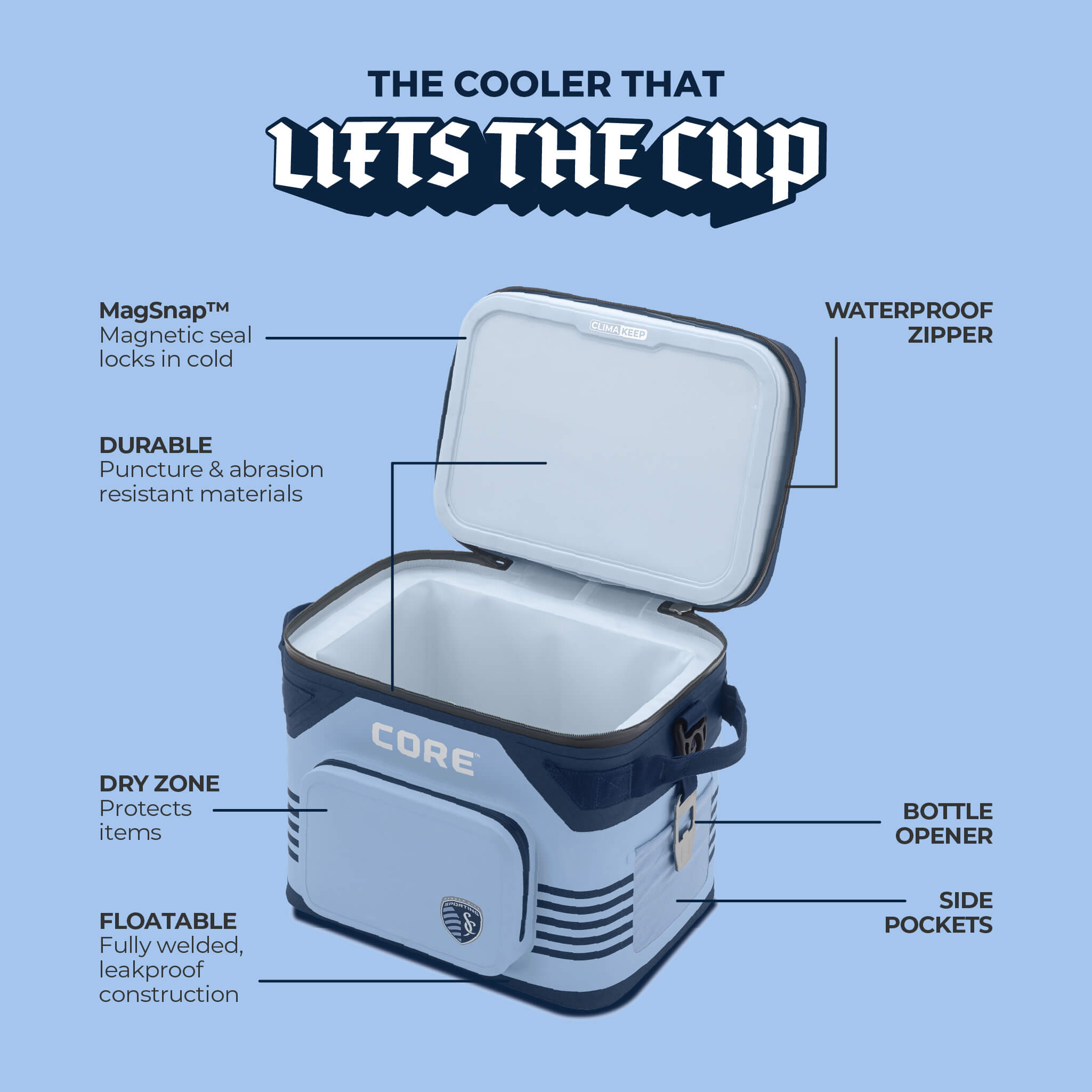 CLIMAKEEP 18 Can Magnetic Soft Cooler - Image 6