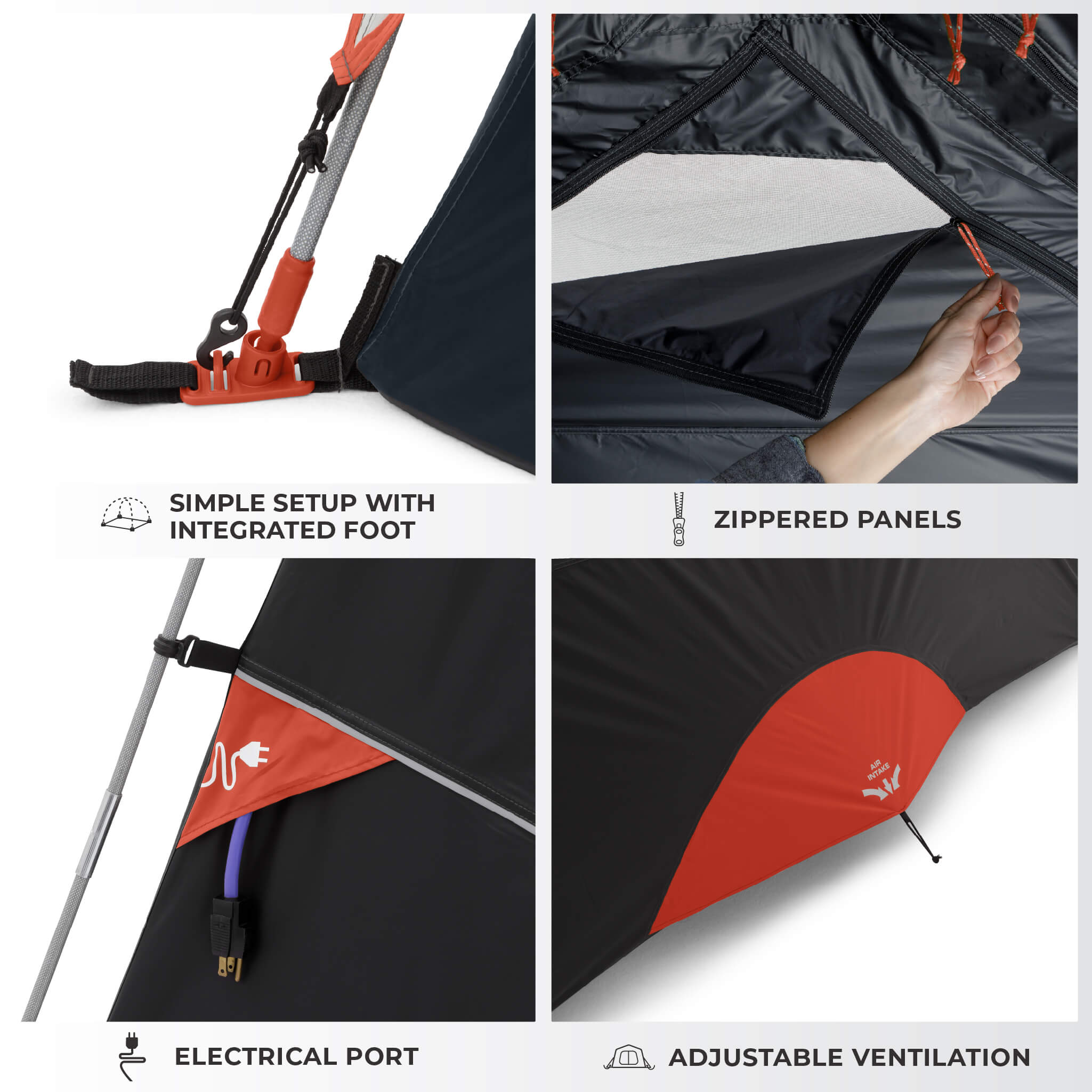 6 Person Blockout Dome Tent - Image 4