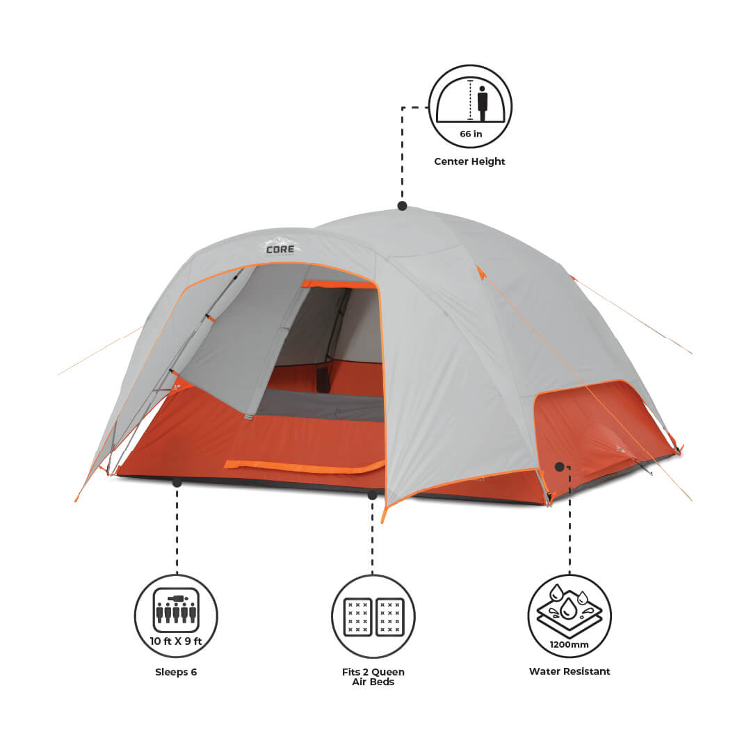 6 Person Dome Plus Tent with Vestibule - Image 3