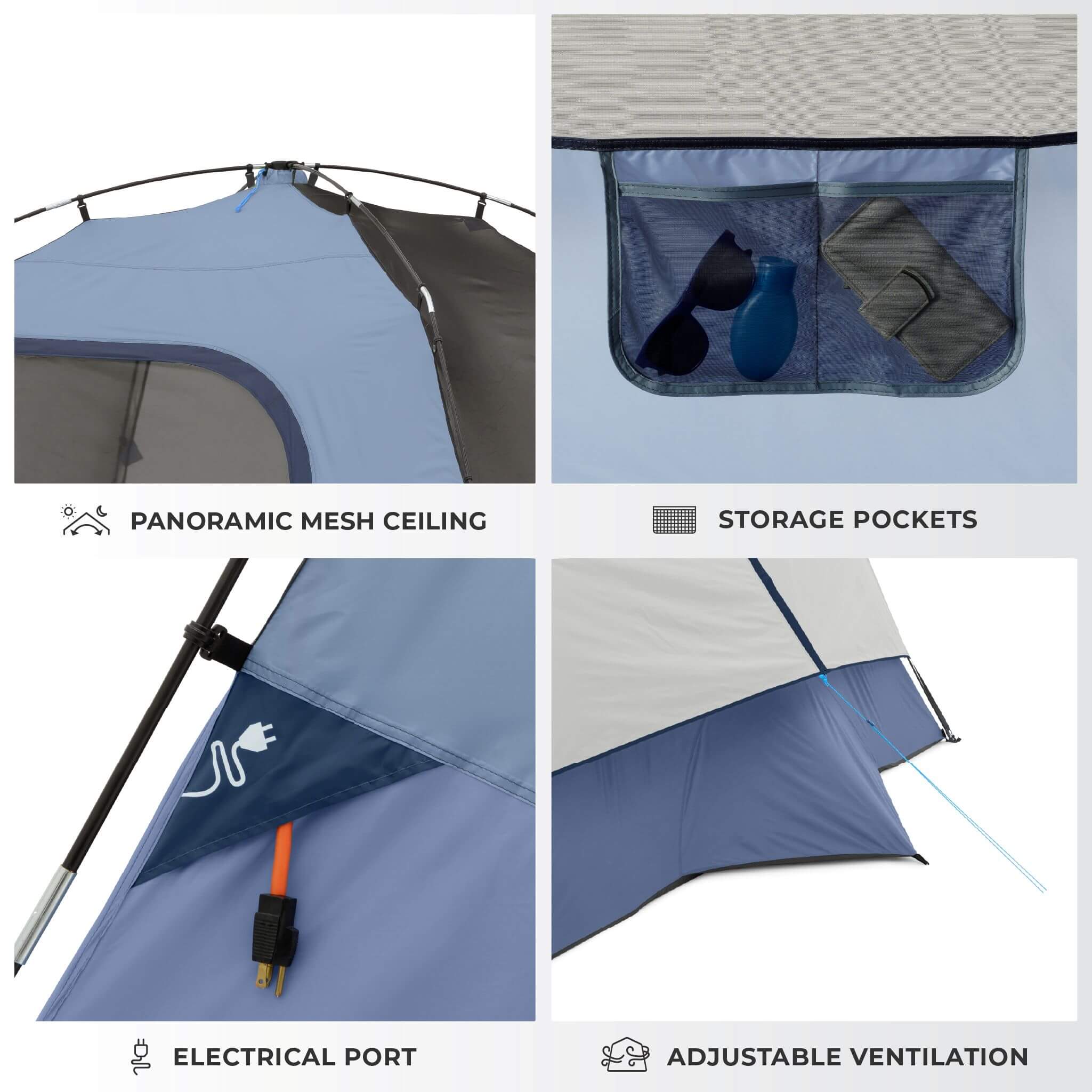 6 Person Lighted Dome Tent - Image 4