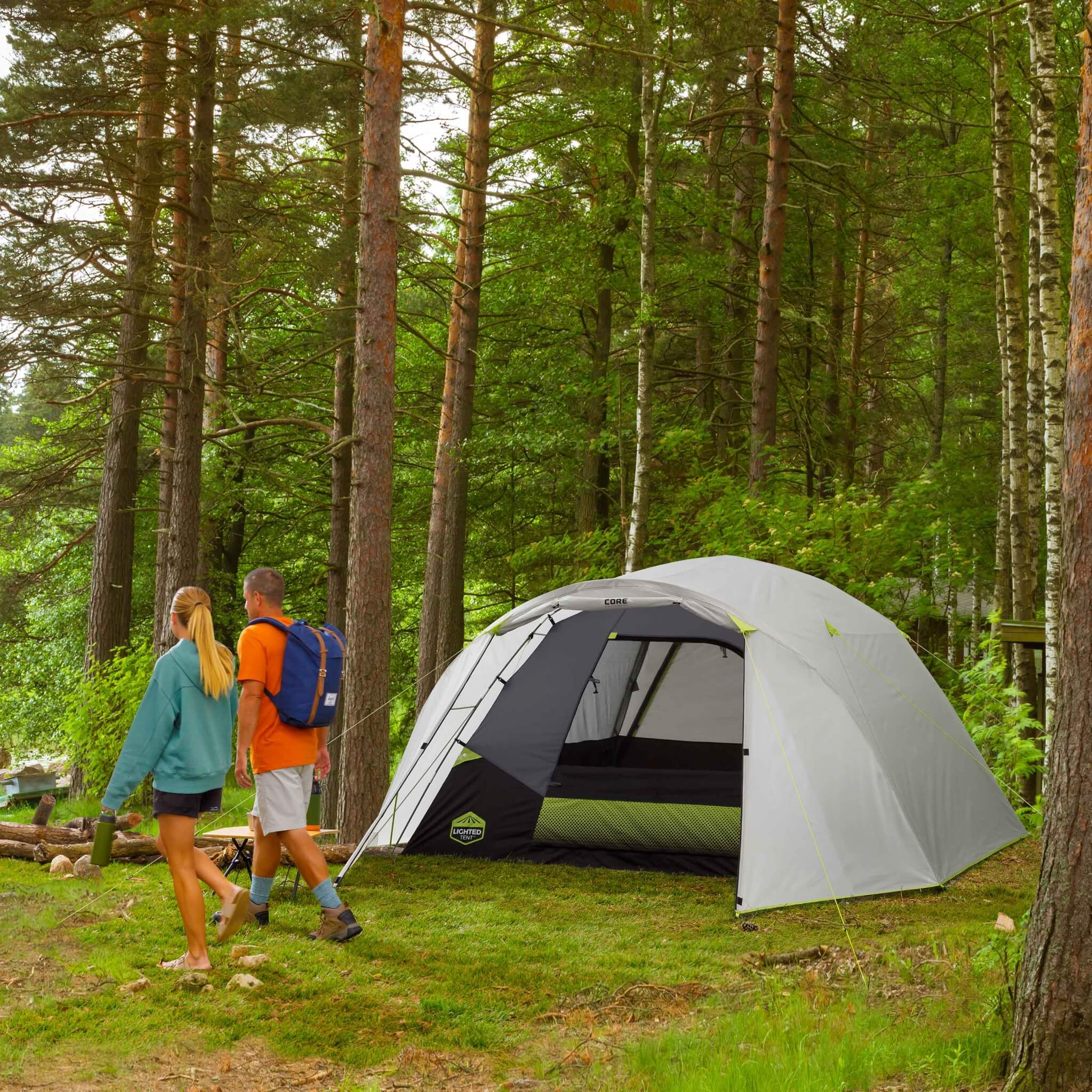 6 Person Lighted Dome Tent with Full Rainfly - Image 7