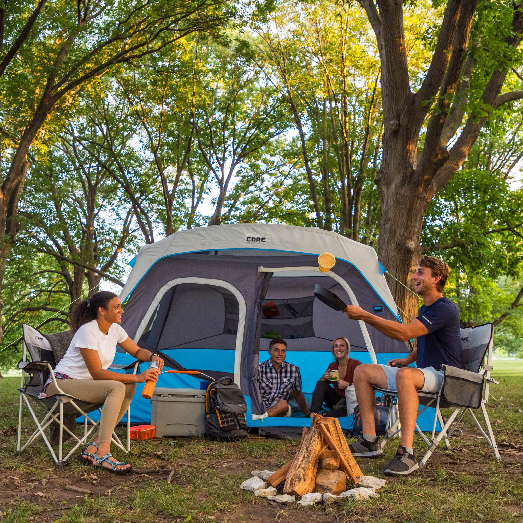 6 Person Lighted Instant Cabin Tent - Image 10