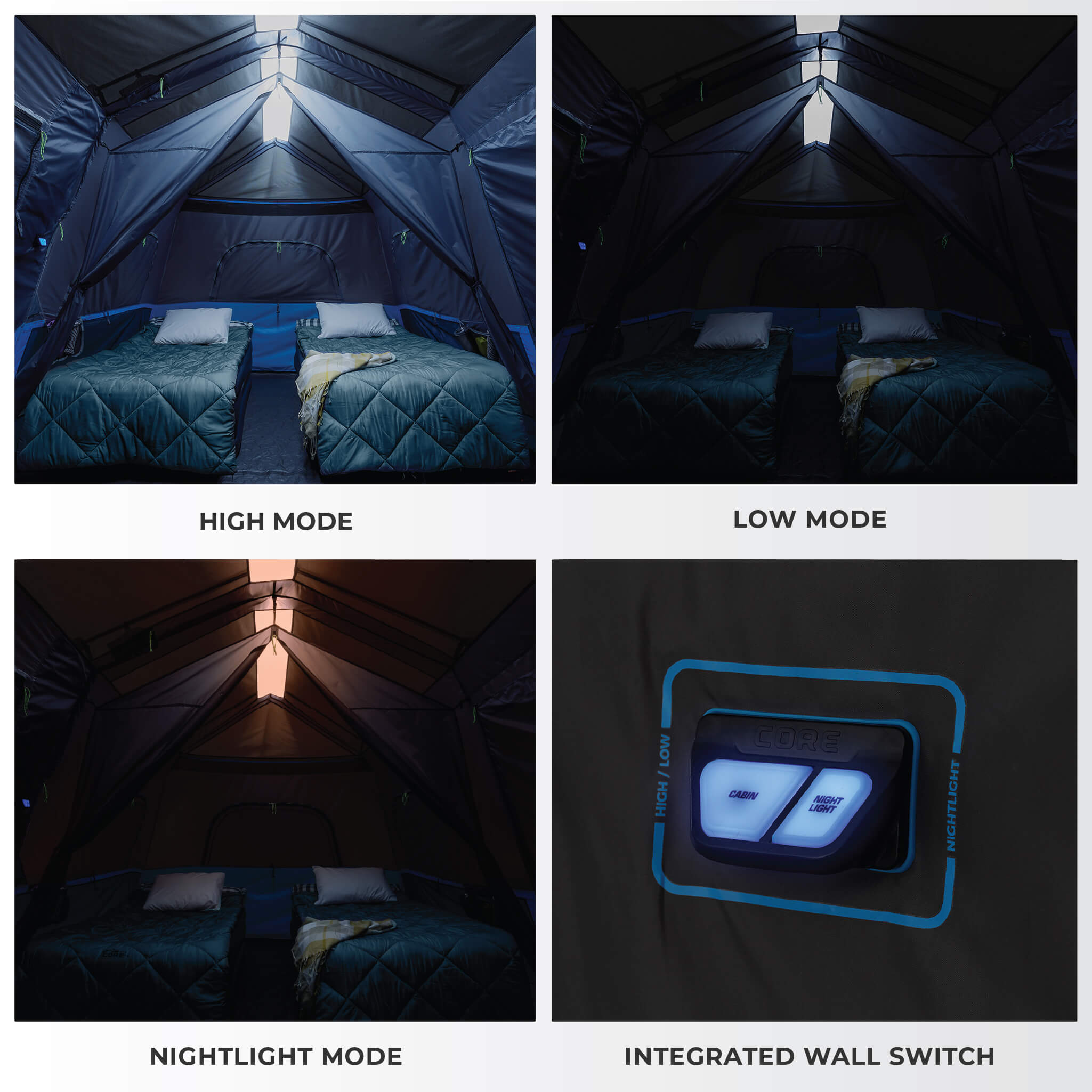 9 Person Lighted Instant Cabin Tent - Image 6