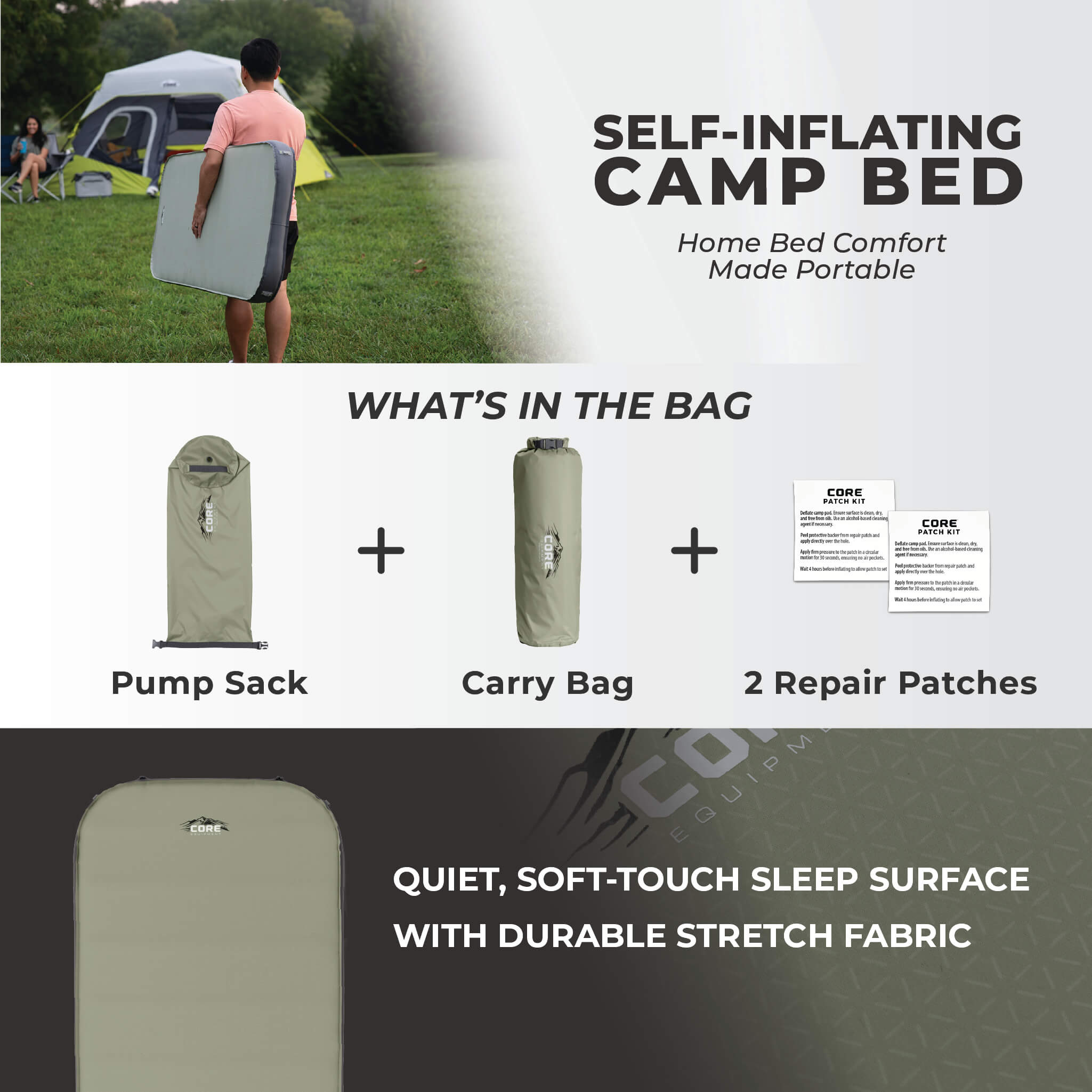 4 Season Self Inflating Camping Bed - Image 4